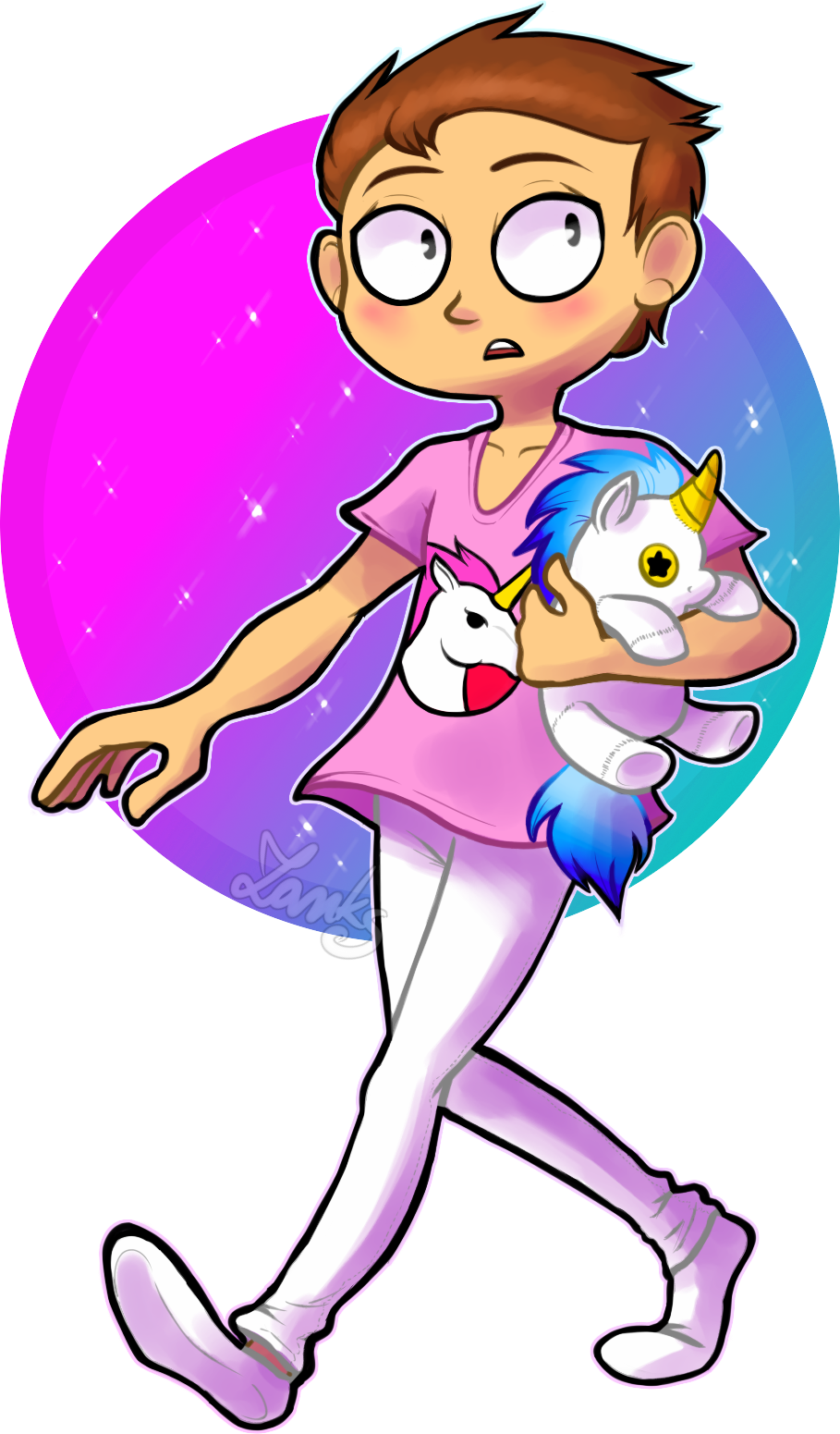 Zankyboy 14 0 Unicorn Chaser Morty By Zankyboy - Art (909x1551)