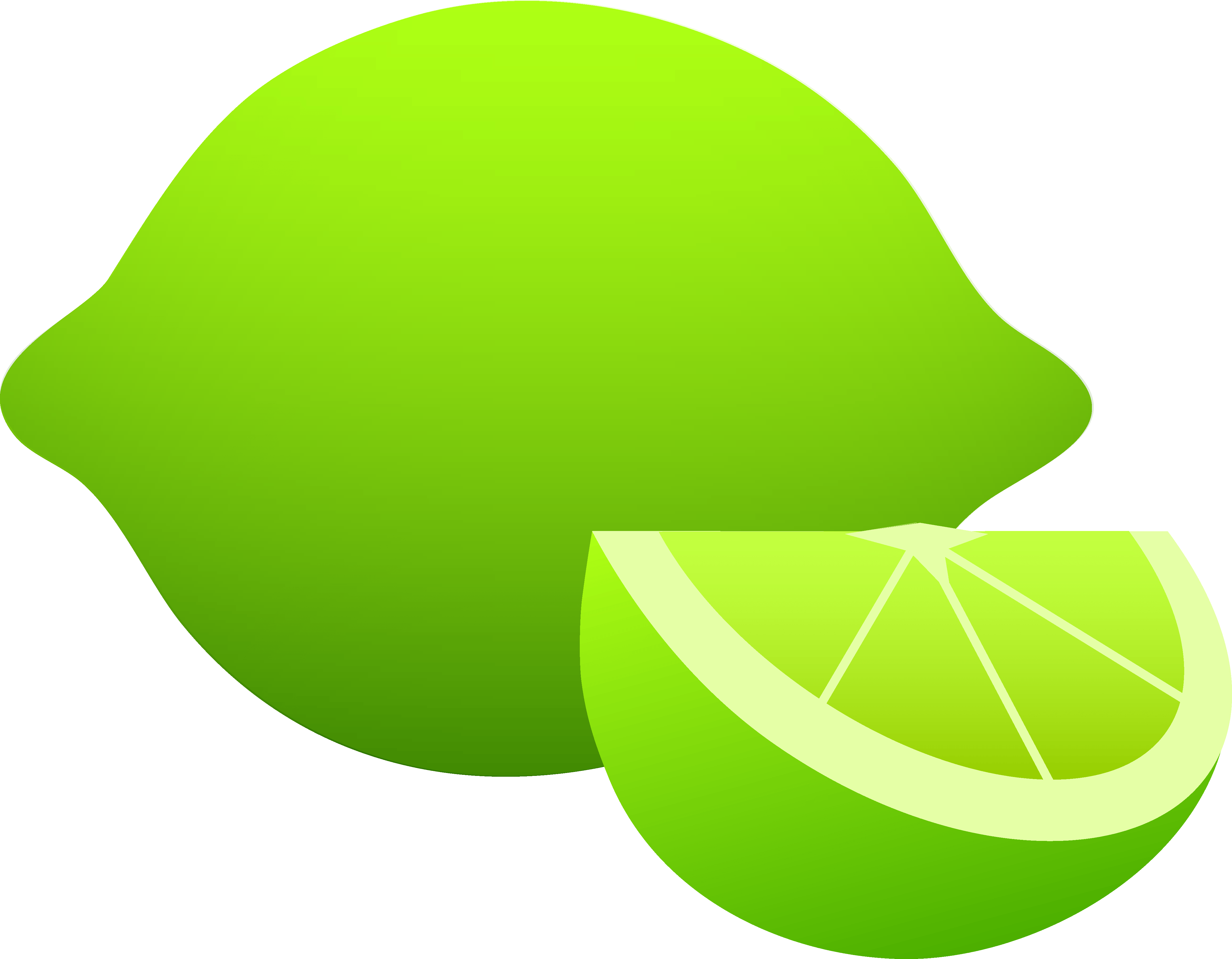 Key Lime Pie Slice Clipart - Lime (4643x3614)