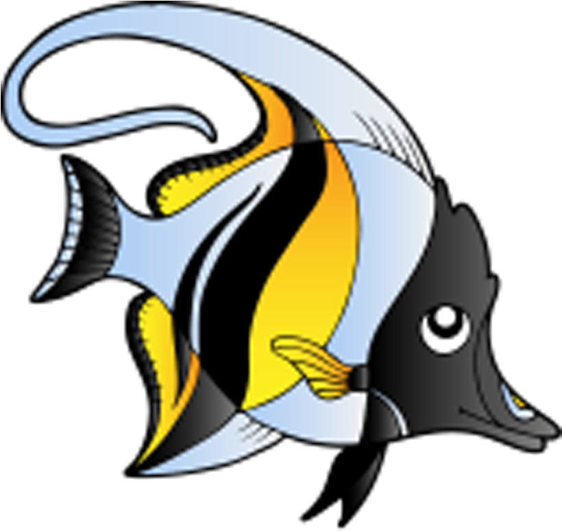 Coral Reef Fish Clip Art - Coral Reef Fish Clip Art (930x1146)