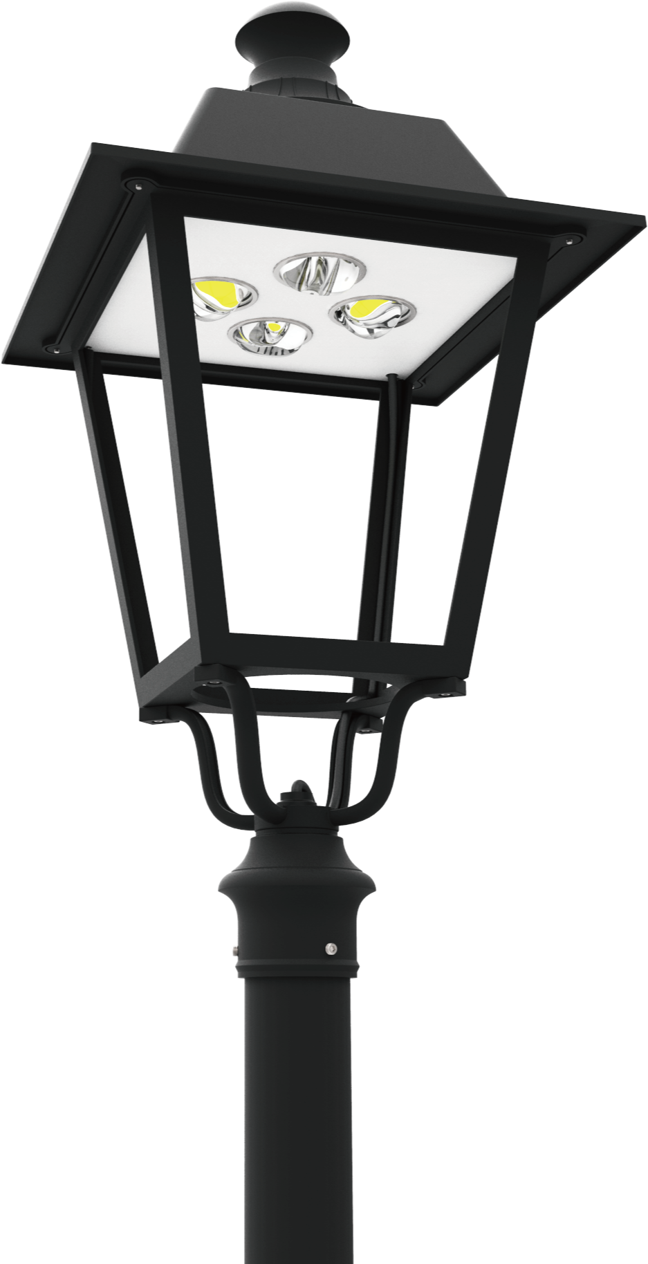 Led Pt 710 Series Led Post Top Lantern Light Fixtures - Light Fixture (1200x1850)