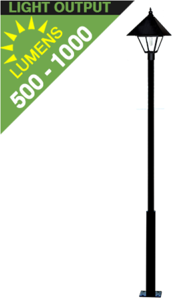 Po12 Solar Windsor Lamp Post Light With Heavy Duty - Solar Led Area Light (600x600)