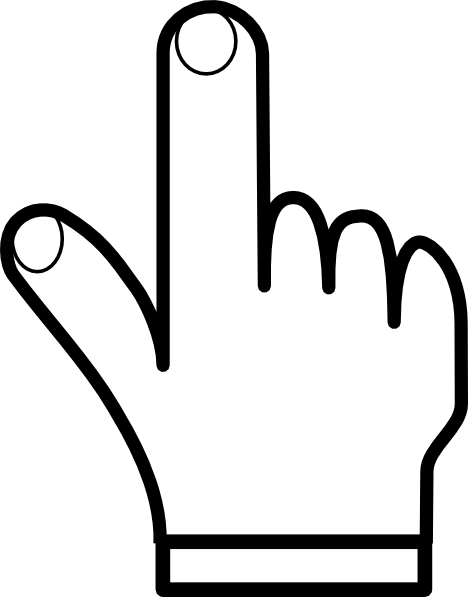 Clipart Mano (468x597)