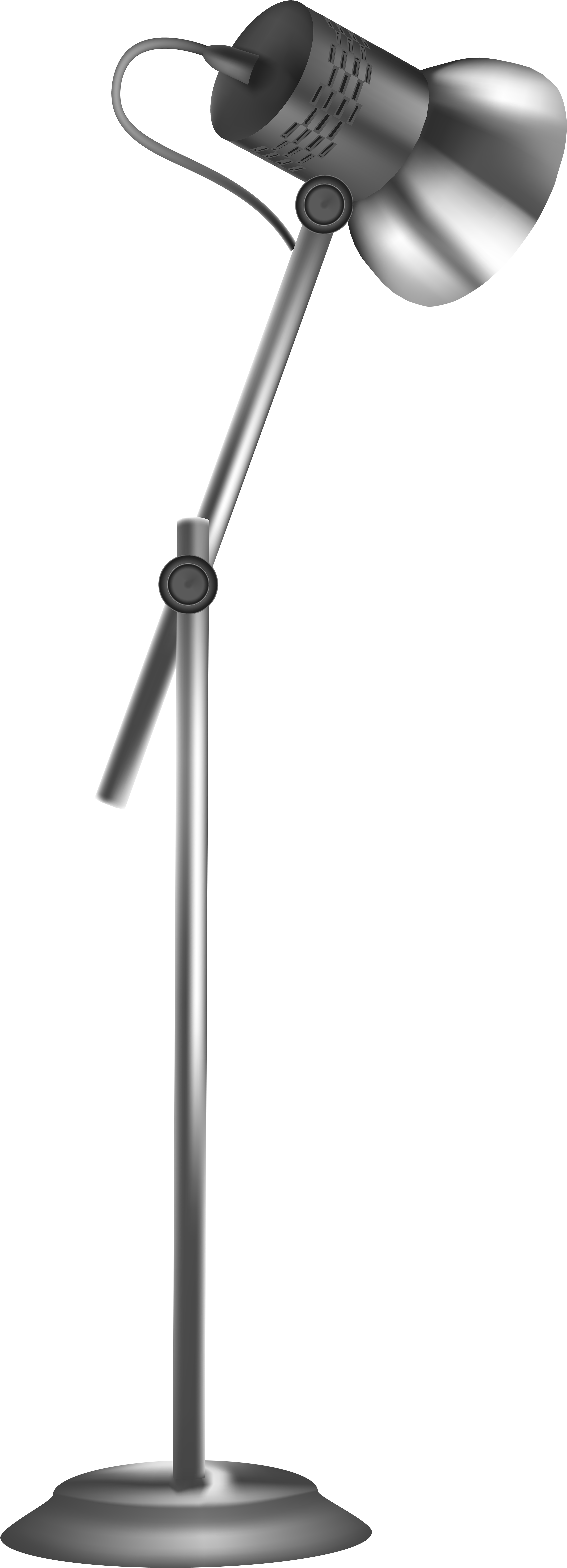 Beautiful Silver Floor Lamp Png Clip Art With Black - Wind Turbine (2994x8000)