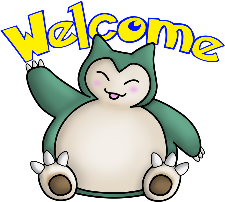 Welcome Snorlax By Snorlaxin - Cartoon (945x846)