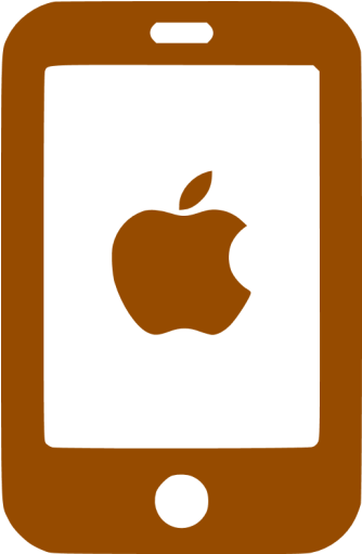 Brown Iphone Icon - Iphone Red Icon Png (512x512)