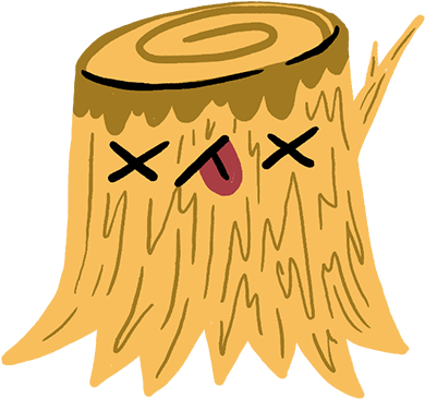 Shauna Panczyszyn's Hipster Jack Sticker Pack Is Available - Tree Stump (408x408)