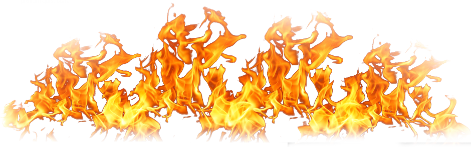 Flame Clipart Translucent - Fire Png (940x295)