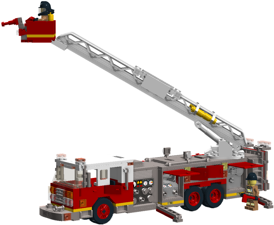 Fire Truck Ladder - Fire Apparatus (1600x743)