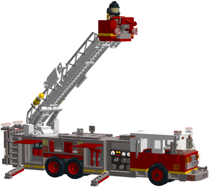 Fire Truck Ladder - Fire Apparatus (1600x743)