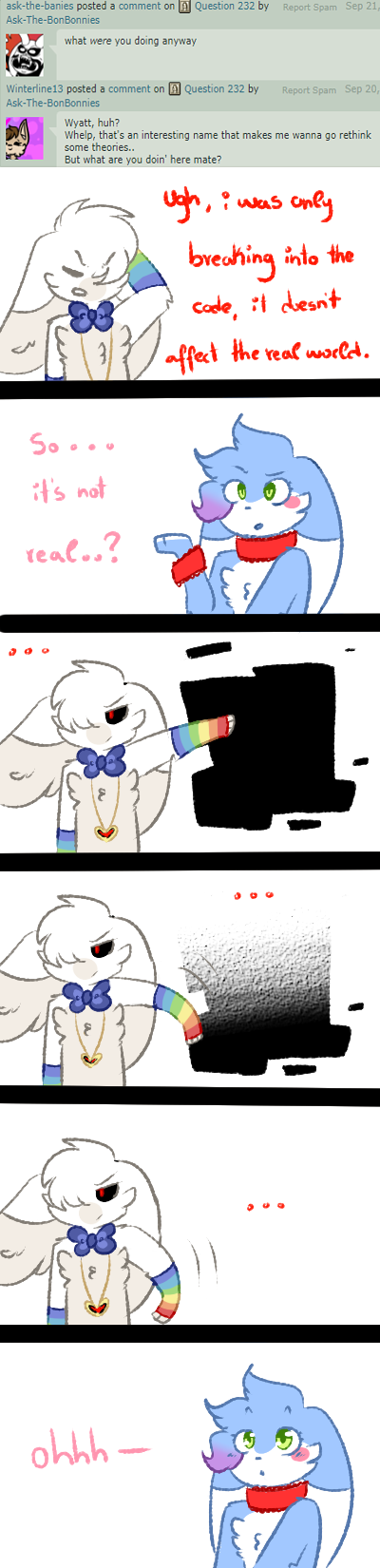 Question 233 By Ask The Bonbonnies - Cartoon (400x1650)