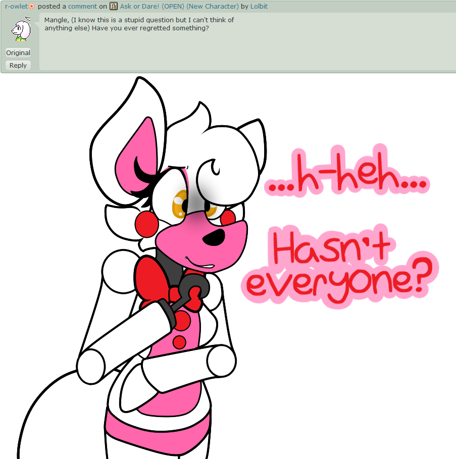 Ask Or Dare 066 By Lolbit - Lolbit X Funtime Foxy (912x918)