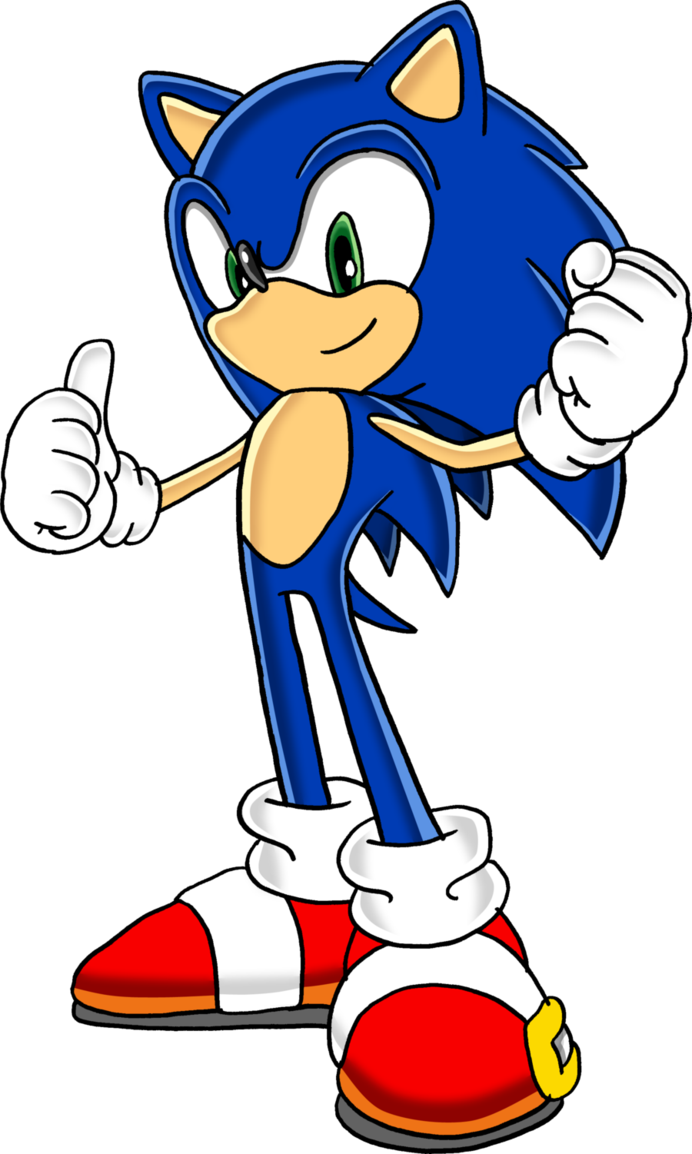 Sonic The Hedgehog Clipart Drawing - Sonic The Hedgehog Body (692x1154)