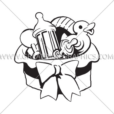 Baby Basket - Illustration (385x385)