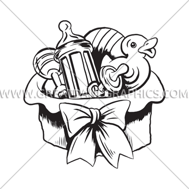 Baby Basket - Illustration (385x385)