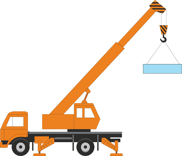 Construction Site Crane, Transportation, Car, Industry, - Crane Vector (640x550)