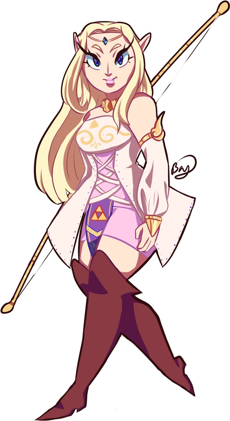 Give Us Playable Archer Zelda Design Is From Hyrule - Cartoon (1280x1378)