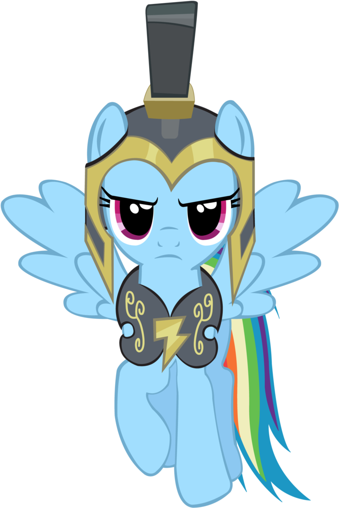 Rainbow Dash Hurricane Armor Vector - Rainbow Dash Commander Hurricane (732x1090)