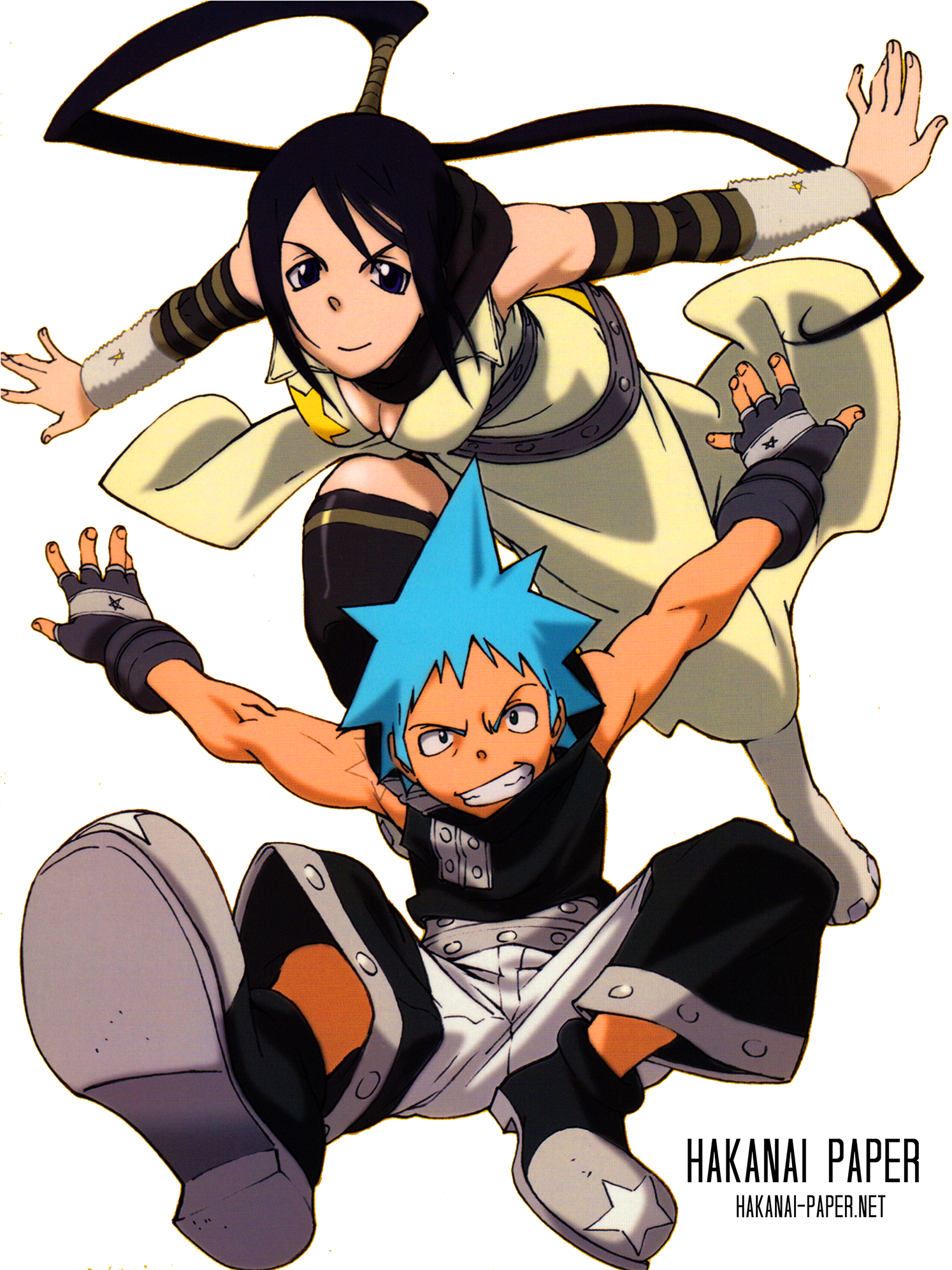 Follow The Terms Of Use When Downloading - Soul Eater Black Star Y Tsubaki (1500x2016)