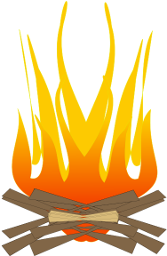 Campfire Clipart - Cartoon Fireplace Png (400x400)