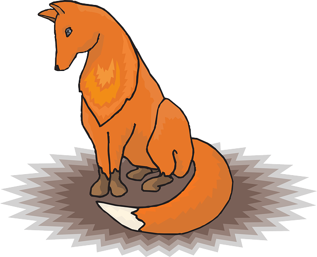 Shadow, Orange, Fox, Sitting, Tail, Fur - Vulpini (640x518)