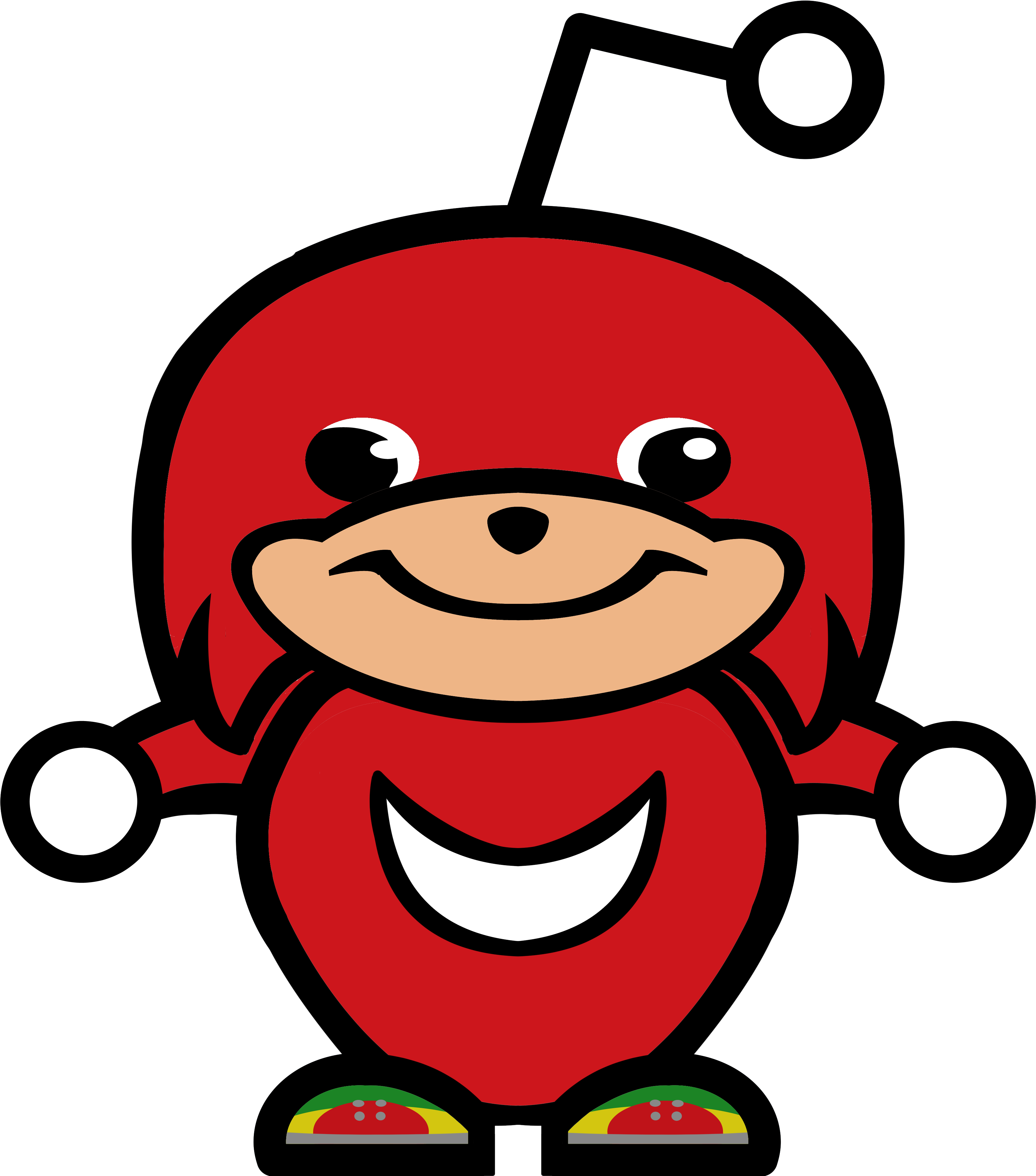 Neonaeonflux 8 1 Ugandan Knuckles Snoo By Neonaeonflux - Ugandan Knuckles Face Clipart Transparent Background (3562x4272)