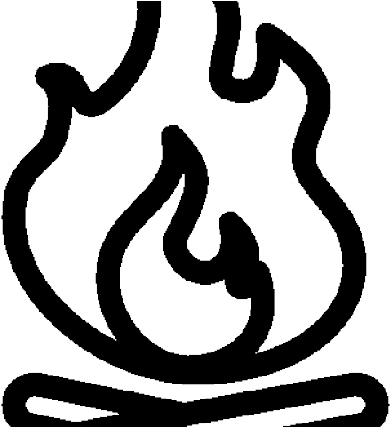 Campfire Icon - Camp Fire Clip Art (640x480)