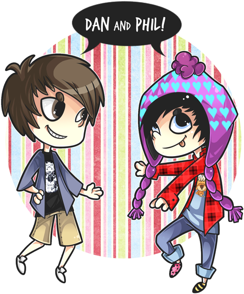 Phil And Dan By Arkeresia - Dan And Phil (600x600)