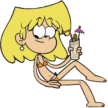 Lori Loud Bikini And Knife Sitting - Loud House Lori Loud Bikini (351x353)