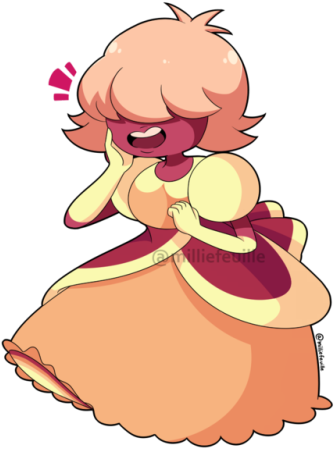 She Tries Her Best And I Love Her For That <3 - Padparadscha Steven Universe (500x463)