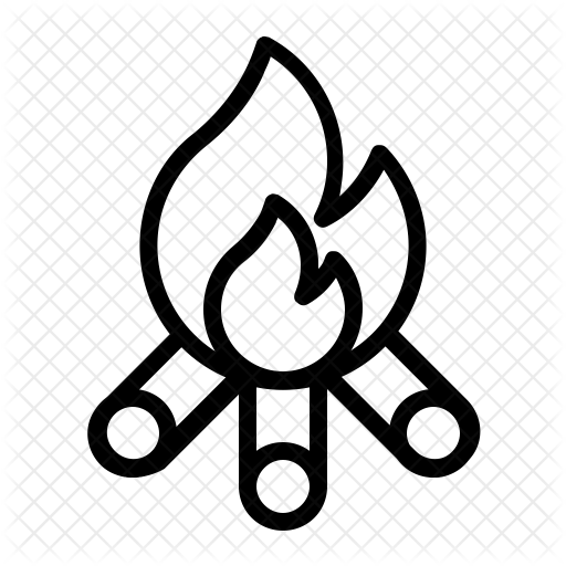 Campfire Icon - Icon (512x512)