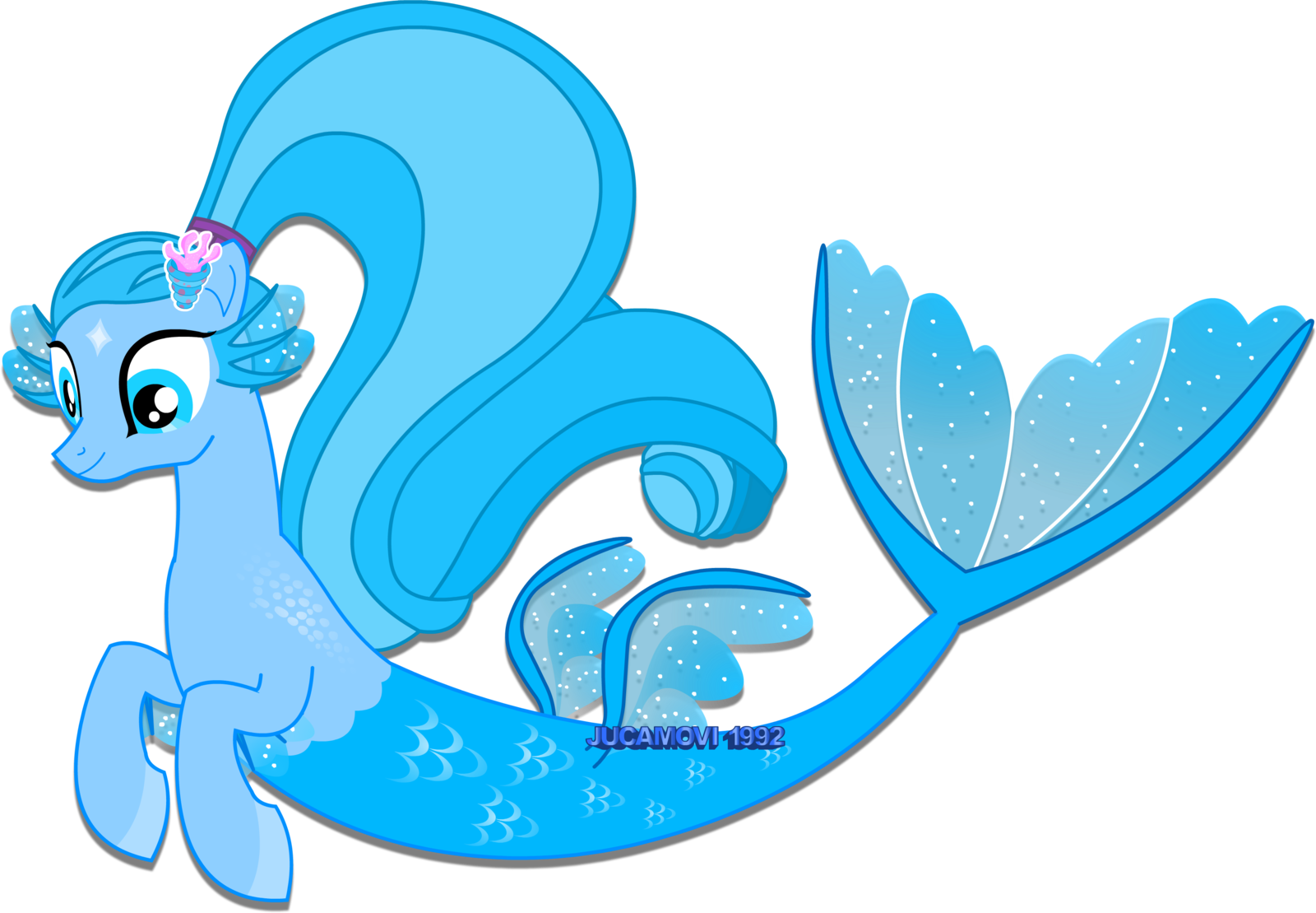 Mermaid Pony Piscis By Jucamovi1992 - Mermaid Pony (1600x1109)