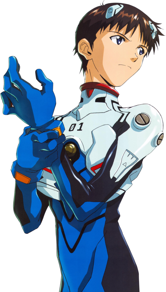 Shinji Ikari Render By Justrainbowf On Deviantart - Shinji Ikari Plugsuit (691x1155)