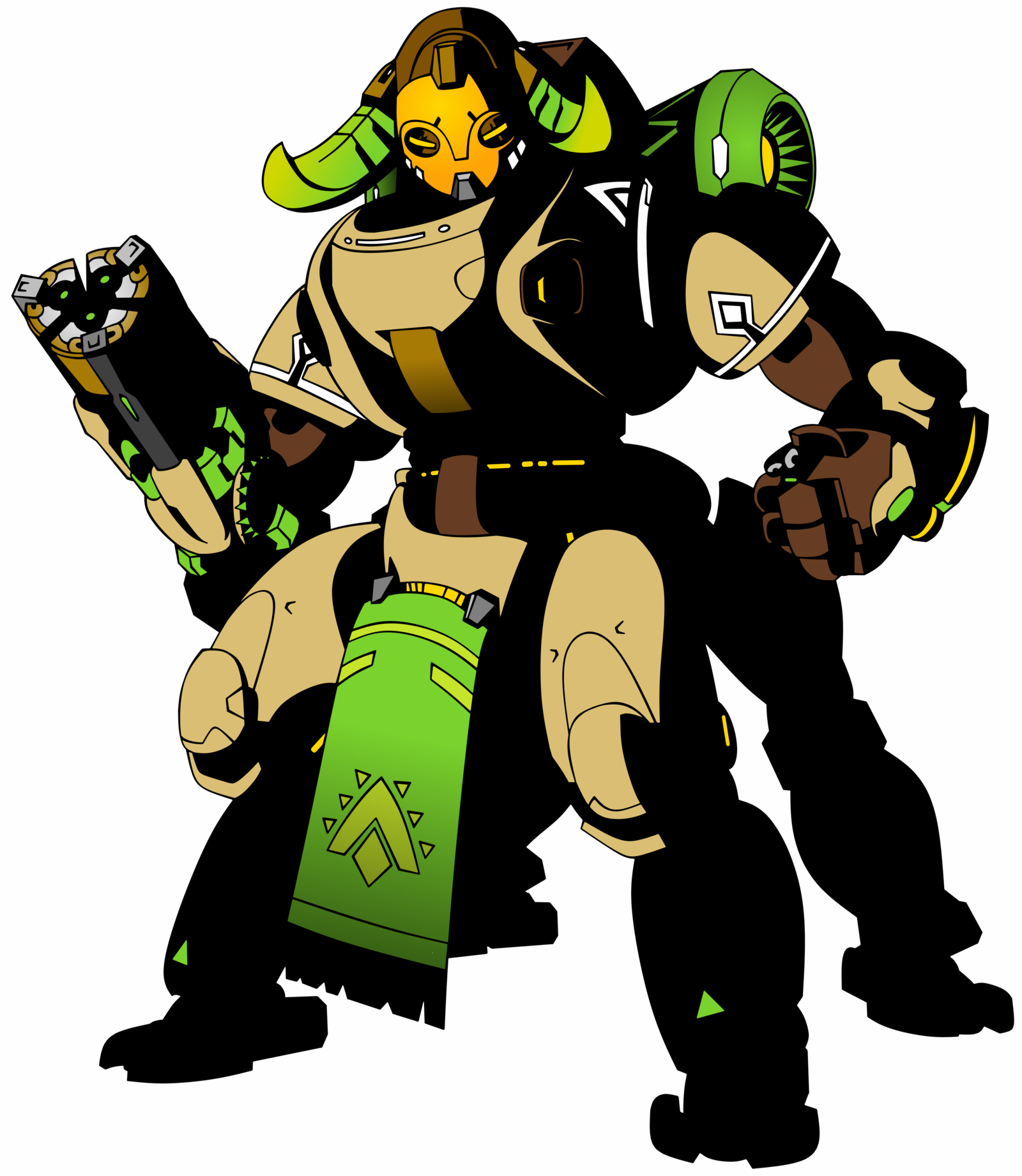 Thegamingarachnid 73 1 Overwatch-orisa By Thegamingarachnid - Overwatch Chibi Orisa Png (1600x1842)