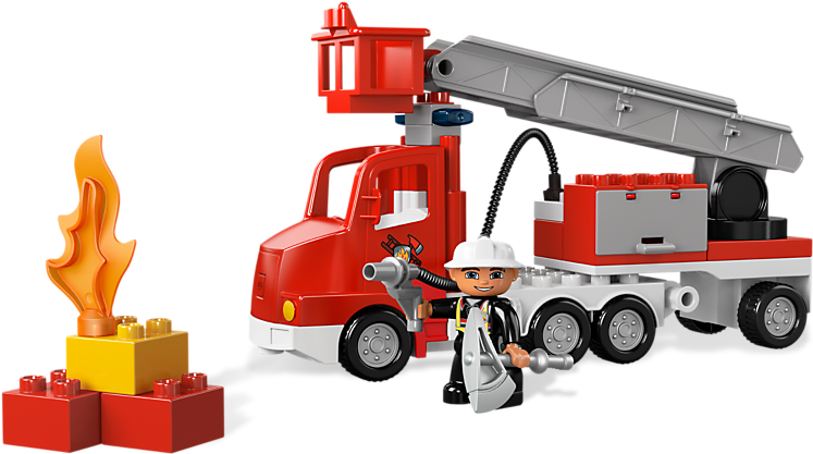 Fire Truck - Lego Duplo Fire Truck (800x600)