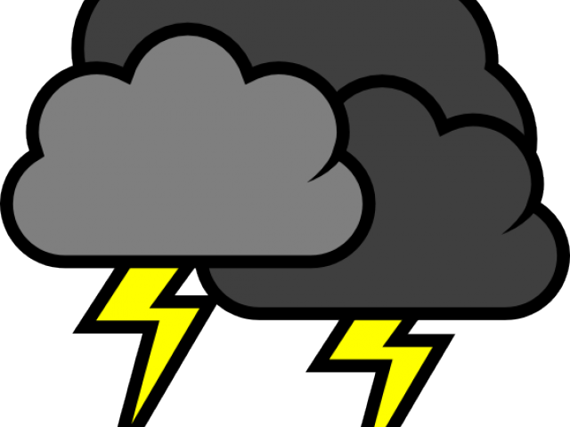 Thundercloud Cliparts - Weather Forecast Symbols Rain (640x480)
