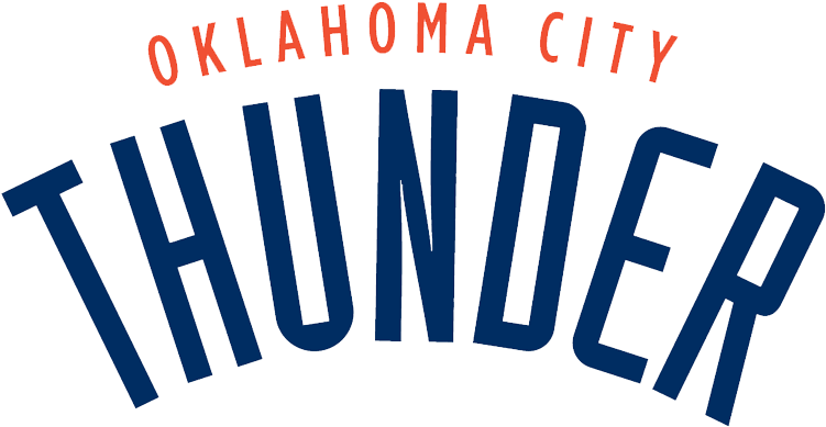 Oklahoma City Thunder Logo Font - Oklahoma City Thunder Logo Png (900x500)