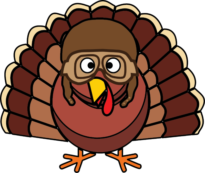 San Carlos Flight Center Would Like To Cordially Invite - Animated Turkey (800x673)