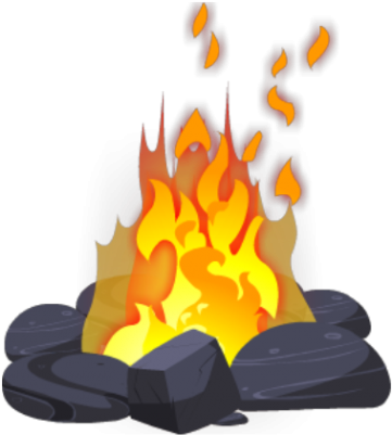 Background Campfire Png Images - Transparent Camp Fire (400x440)