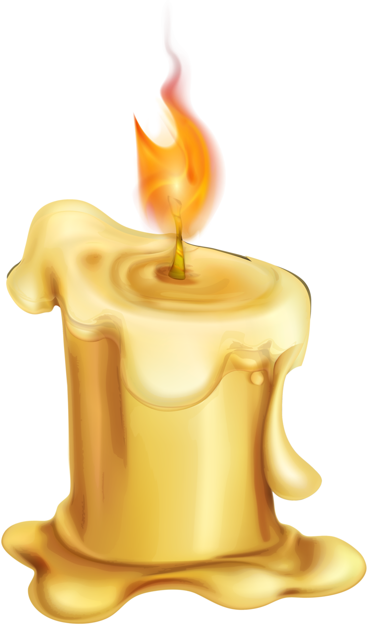 Candle Cartoon Wax - Burning Out Candle Cartoon (751x1280)