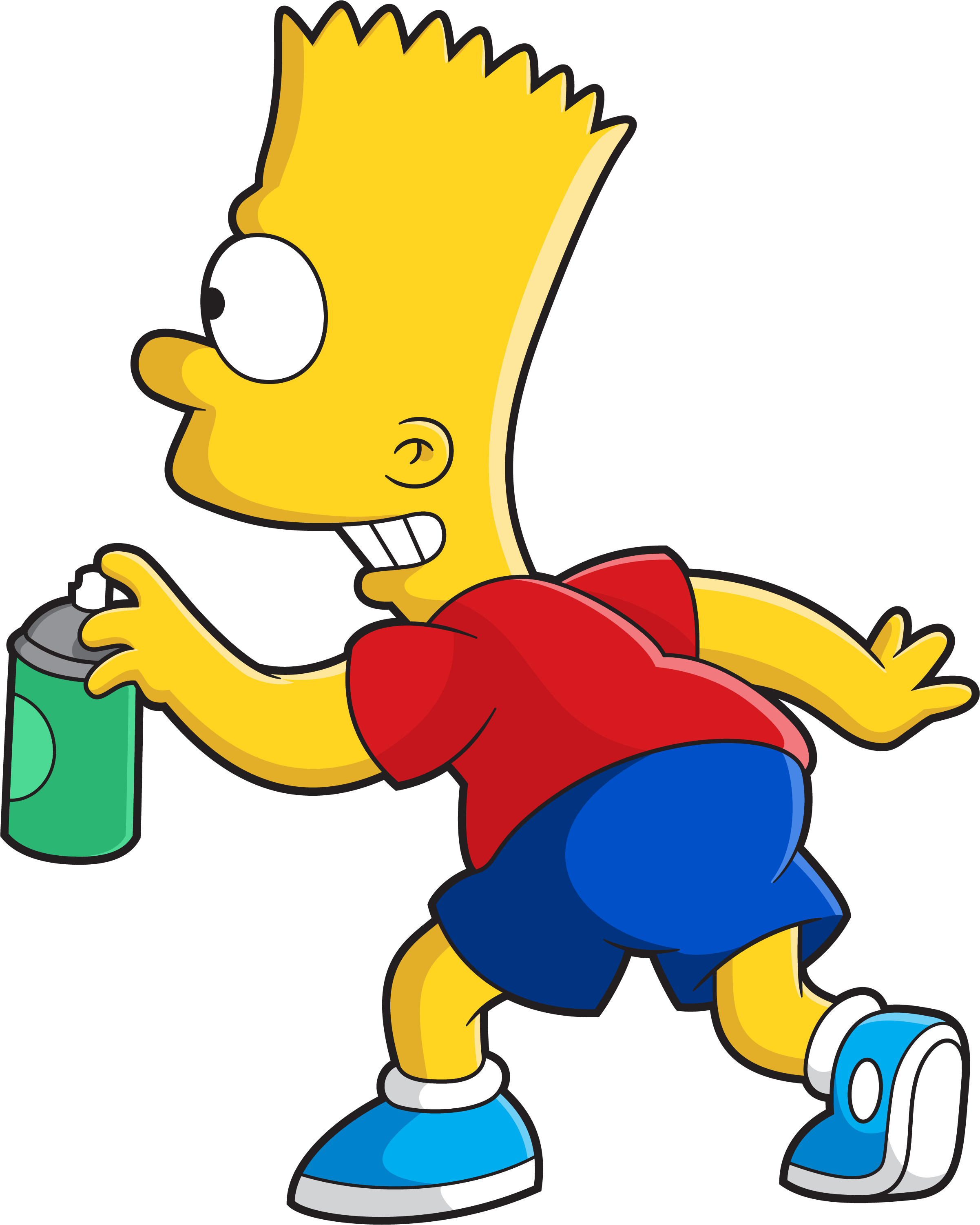 Bart Simpson Spray Paint (2550x3300)