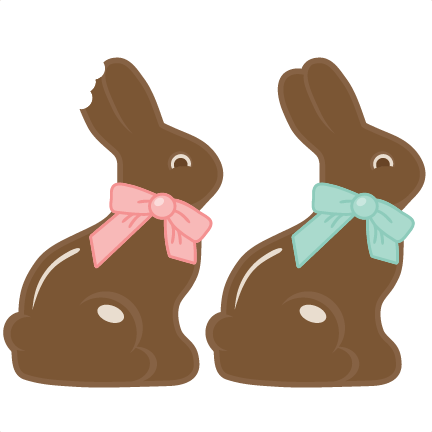 Chocolate Easter Bunny Svg Cutting File For Scrapbooking - Chocolate Easter Bunny Clipart (432x432)