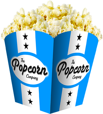 Regionale Bioscoopreclame Pixels & Grains Verzorgt - Popcorn (551x483)