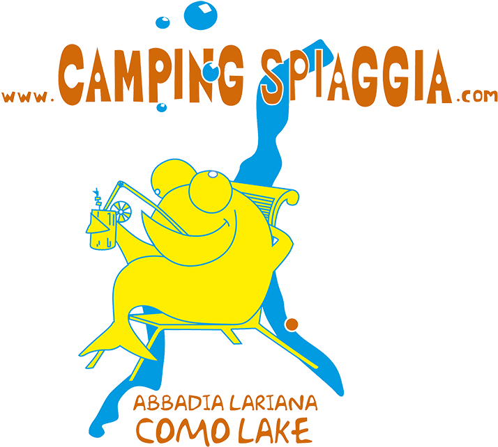 Camping Spiaggia - Abbadia Lariana - Cartoon (800x727)