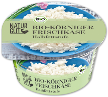 Bio-körniger Frischkäse, Halbfettstufe, April - Körniger Frischkäse Bio (433x405)