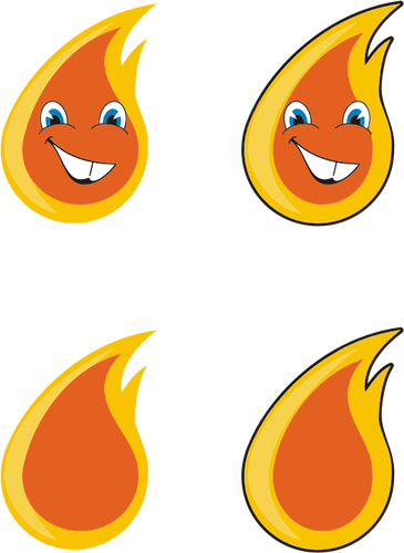 Llamas - Flamme De Bougie Dessin (365x500)