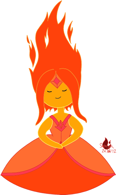 55 Flame Princess By Mistress Of Fire - Flame Princess With Fire (418x685)