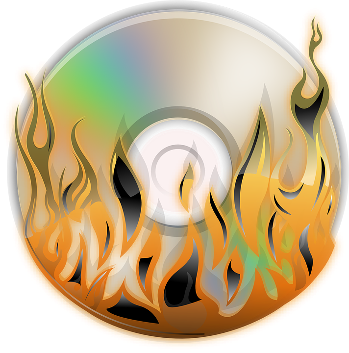 Grey Flame Cliparts 21, - Cd Em Chamas Png (712x720)