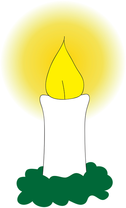 Candle Flame Cliparts 25, - Candle (484x720)
