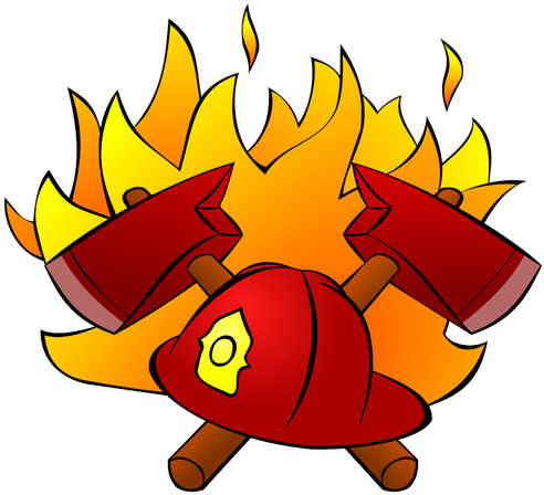 Feuer Und Feuerwehr Vektor Illustration - Custom Firefighter Symbol Sticker (500x500)