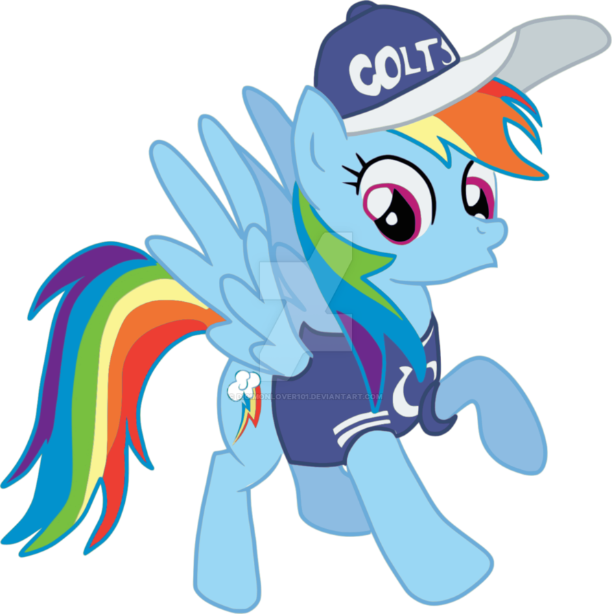 Super Bowl Rainbowdash By Digimonlover101 - Cartoon (892x895)